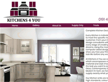 Tablet Screenshot of kitchens-4-you.com